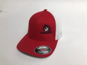 HAT 07R - Red Hat Offset Logo Flex Fit
