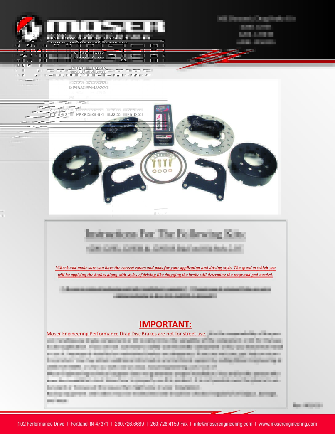 Moser Dynamic Drag Kit BRP 6200 12503 IN19-20