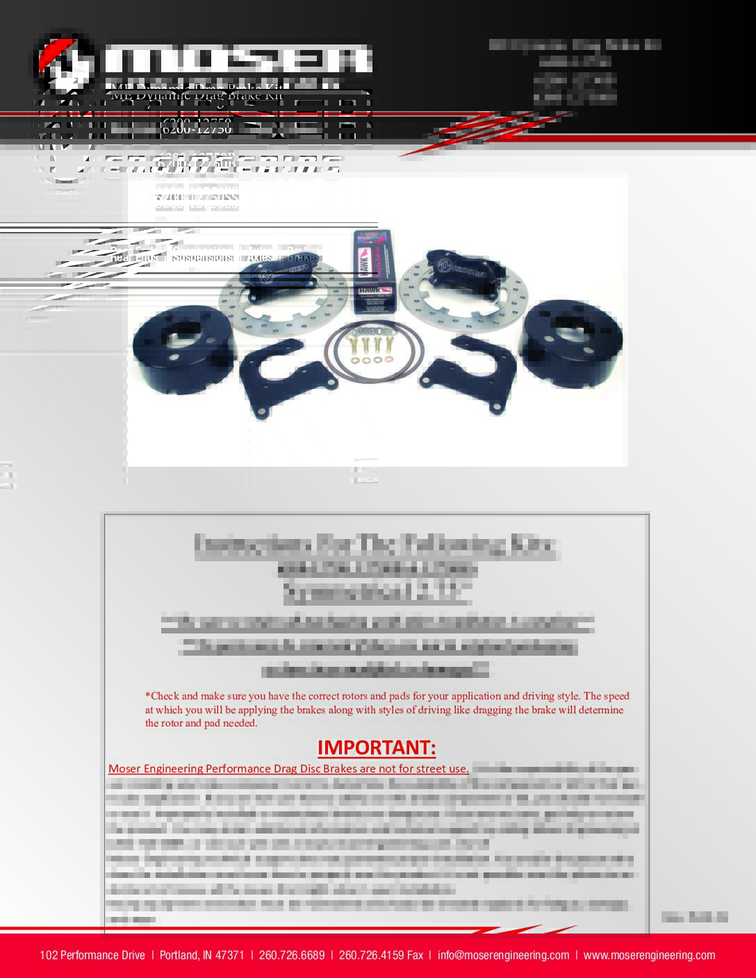 Moser Dynamic Drag Kit Sym 6200 12750 IN19-19