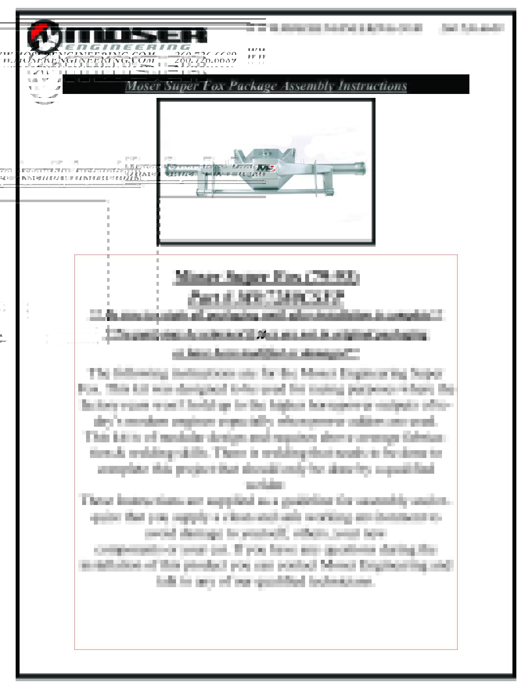 Order Forms & Instructions - Moser Engineering